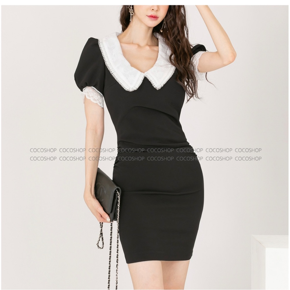 🍭🍡🥰Brand New Black white dress